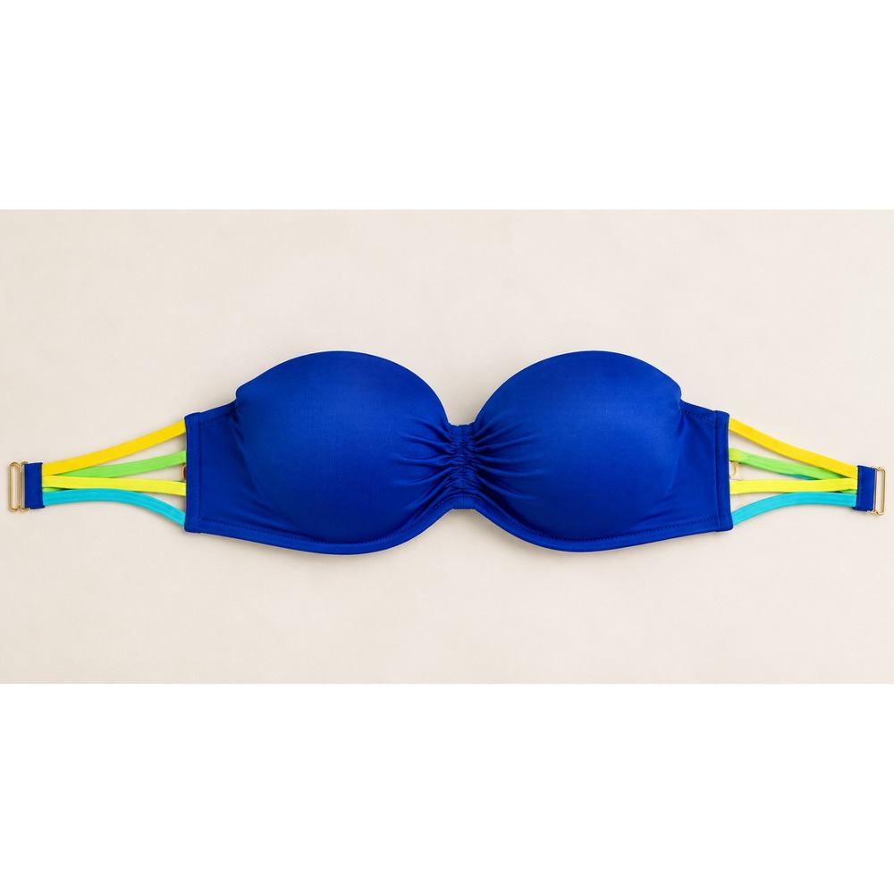 VICTORIA'S SECRET 32C Bikini Swim Suit Bikini Top Bright Strapless Beach Resort